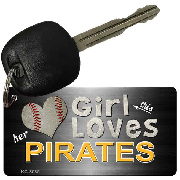 This Girl Loves Her Pirates Wholesale Novelty Key Chain