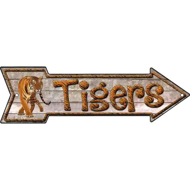 Tigers Wholesale Novelty Metal Arrow Sign