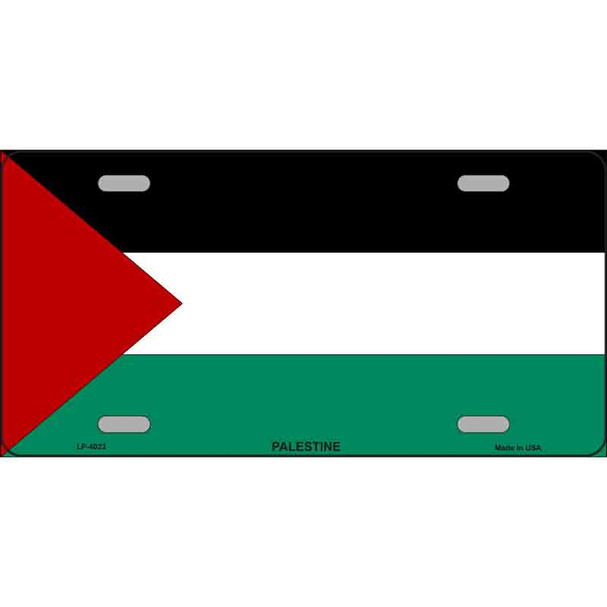 Palestine Flag Wholesale Metal Novelty License Plate LP-4023