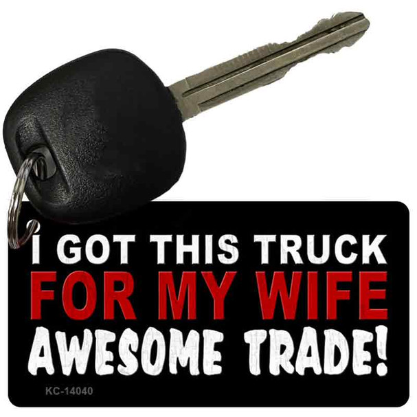 Trade Truck For My Wife Wholesale Novelty Metal Key Chain