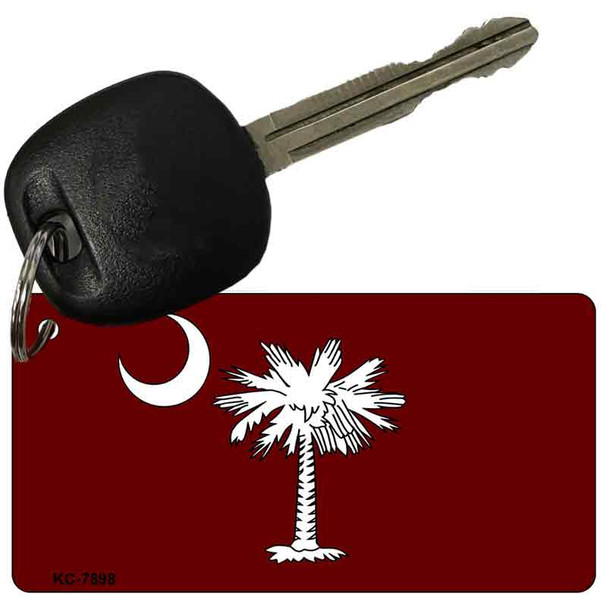 South Carolina Flag Burgundy Wholesale Novelty Key Chain