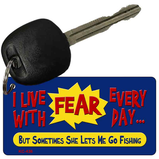 I Live With Fear Wholesale Novelty Key Chain