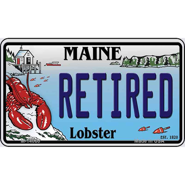Retired Maine Lobster Wholesale Novelty Metal Magnet