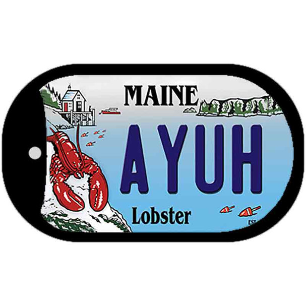 Ayuh Maine Lobster Wholesale Novelty Metal Dog Tag Necklace