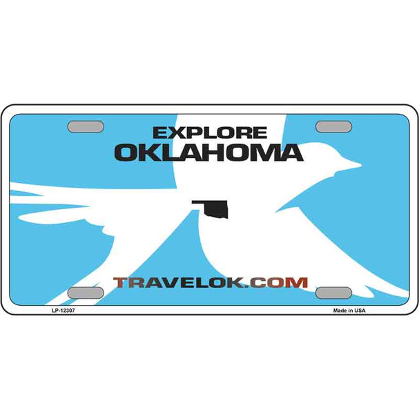 Oklahoma Travel Blank Wholesale Novelty Metal License Plate