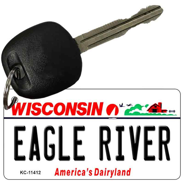 Eagle River Wisconsin Wholesale Novelty Metal Key Chain