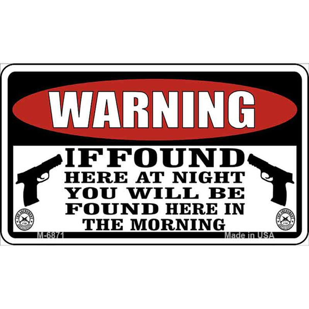 Warning If Found Wholesale Novelty Metal Magnet