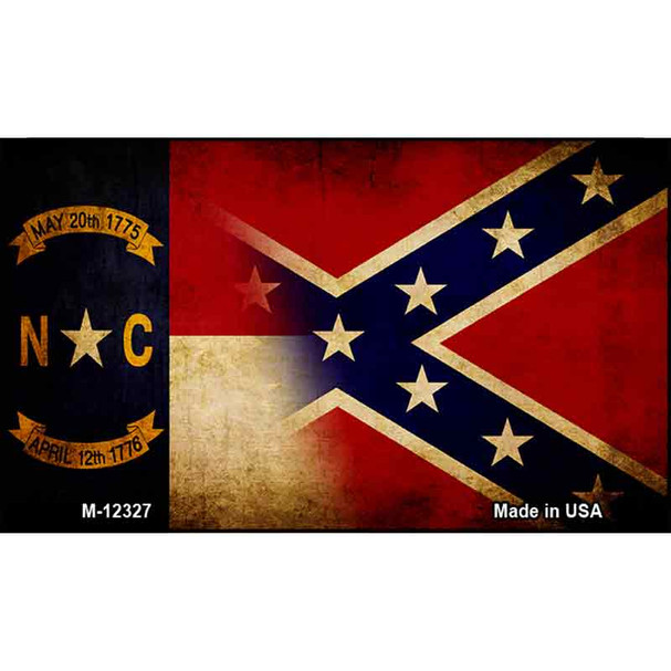 NC | Confederate Flag Wholesale Novelty Metal Magnet