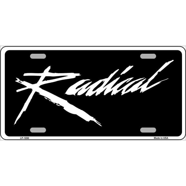 Radical Wholesale Metal Novelty License Plate