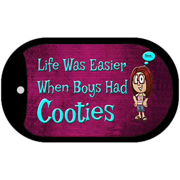 When Boys Had Cooties Wholesale Novelty Metal Dog Tag Necklace