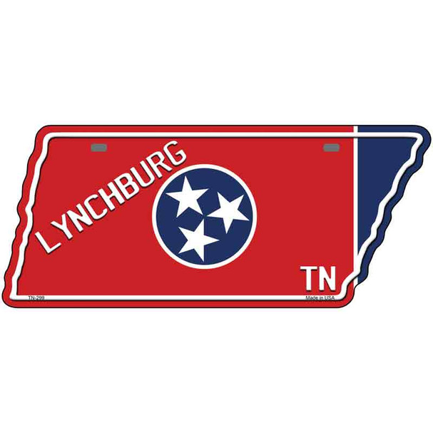 Lynchburg TN Flag Wholesale Novelty Metal Tennessee License Plate Tag