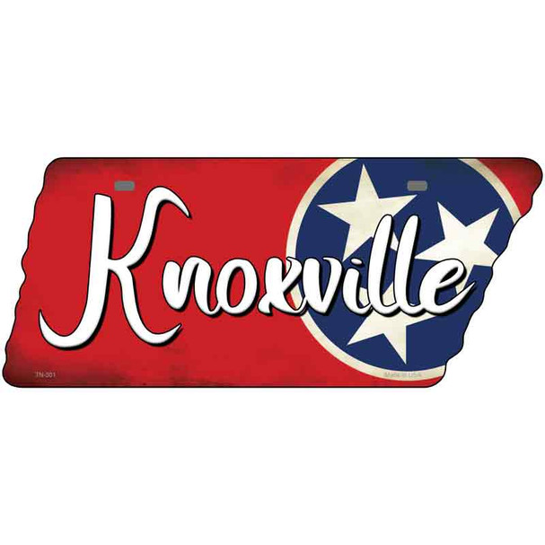 Knoxville Tri Star Red Wholesale Novelty Metal Tennessee License Plate Tag