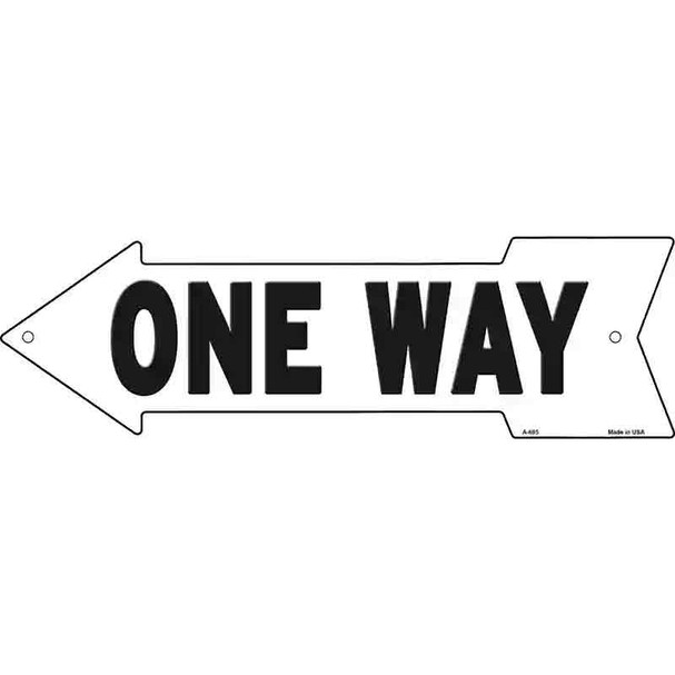 One Way Left Wholesale Novelty Metal Arrow Sign