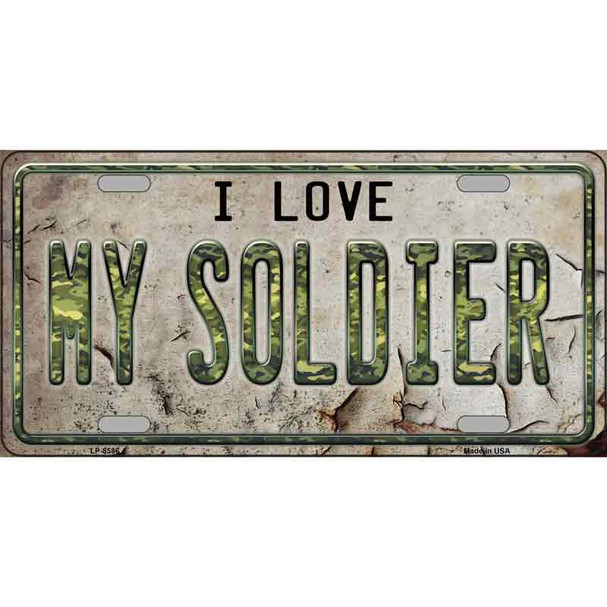 I Love My Solider Wholesale Metal Novelty License Plate