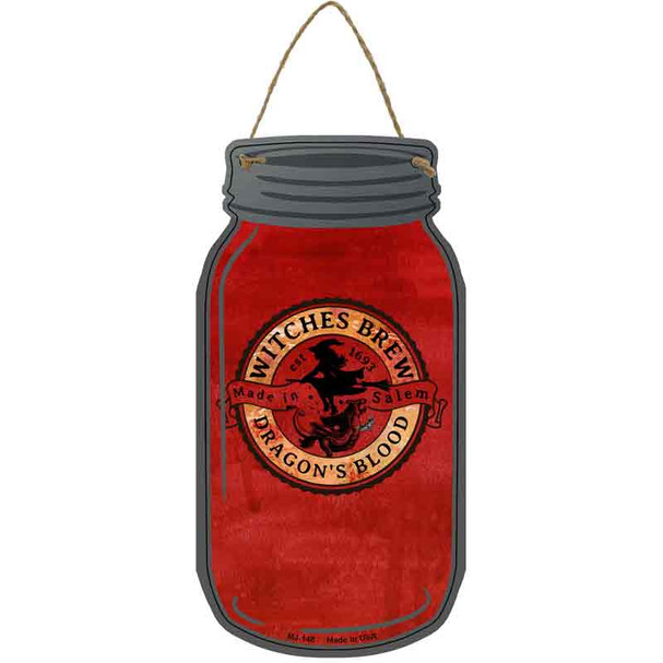 Dragons Blood Red Wholesale Novelty Metal Mason Jar Sign