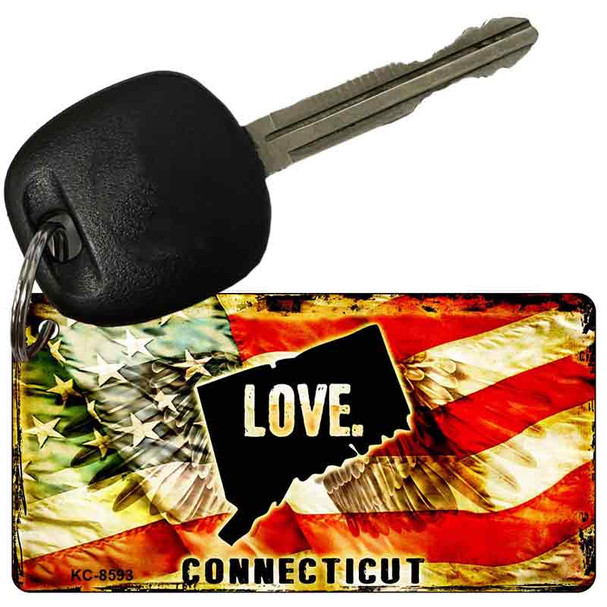 Connecticut Love Wholesale Novelty Key Chain