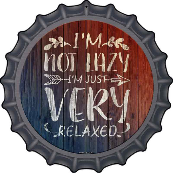 Im Just Very Relaxed Wholesale Novelty Metal Bottle Cap Sign