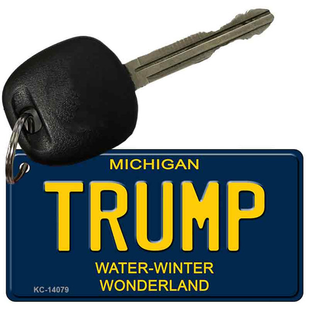 Trump Michigan Blue Wholesale Novelty Key Chain