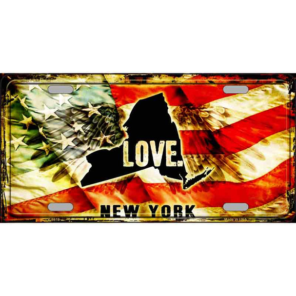 New York Love Wholesale Metal Novelty License Plate