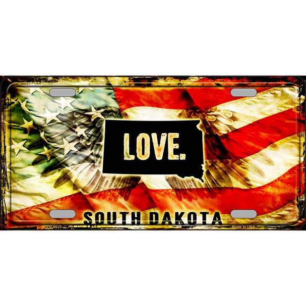 South Dakota Love Wholesale Metal Novelty License Plate