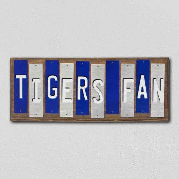 Tigers Fan TN Team Colors College Fun Strips Wholesale Novelty Wood Sign WS-869