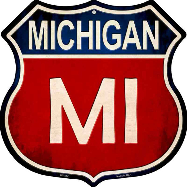 Michigan Wholesale Metal Novelty Highway Shield