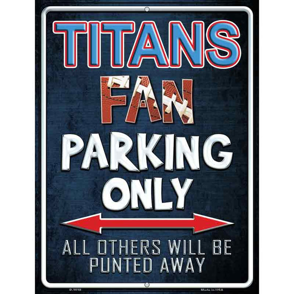 Titans Wholesale Metal Novelty Parking Sign