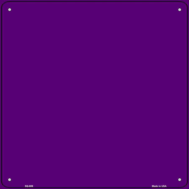 Purple Solid Wholesale Novelty Metal Square Sign