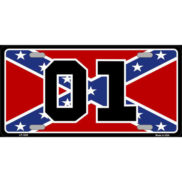 Confederate Flag 01 Wholesale Metal Novelty License Plate