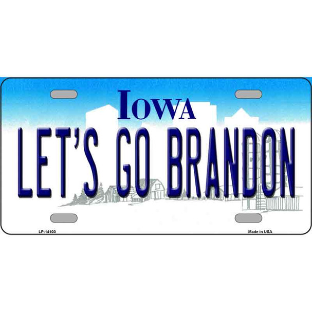 Lets Go Brandon IA Wholesale Novelty Metal License Plate