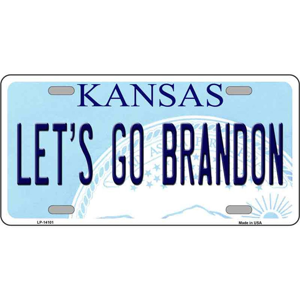 Lets Go Brandon KS Wholesale Novelty Metal License Plate