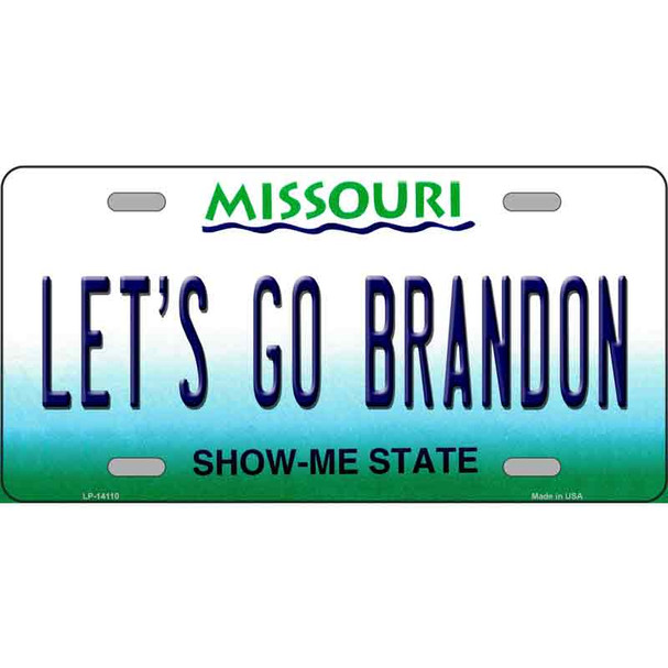 Lets Go Brandon MO Wholesale Novelty Metal License Plate