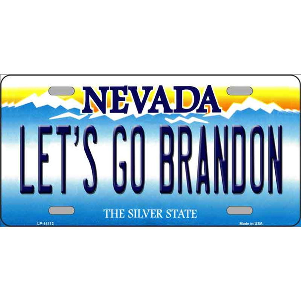 Lets Go Brandon NV Wholesale Novelty Metal License Plate