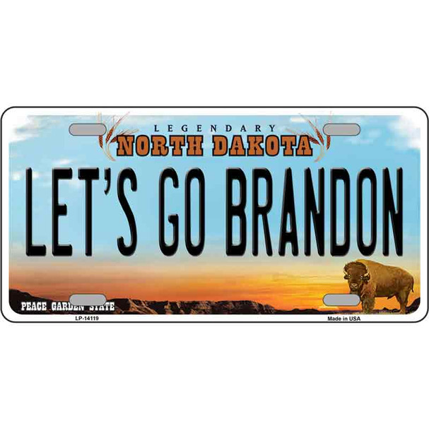 Lets Go Brandon ND Wholesale Novelty Metal License Plate