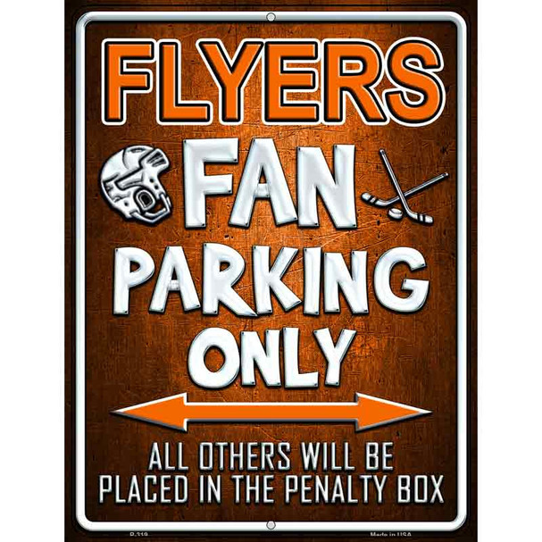 Flyers Wholesale Metal Novelty Parking Sign