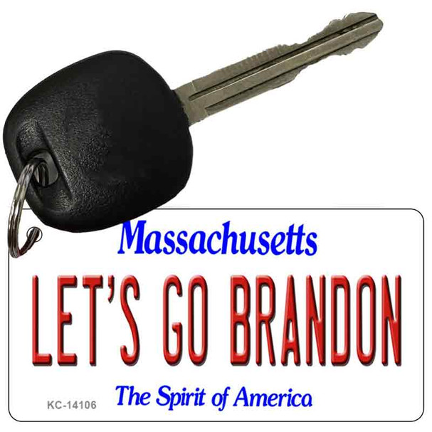 Lets Go Brandon MA Wholesale Novelty Metal Key Chain