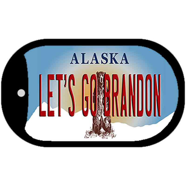 Lets Go Brandon AK Wholesale Novelty Metal Dog Tag Necklace