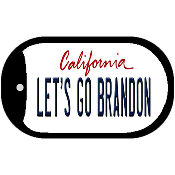 Lets Go Brandon CA Wholesale Novelty Metal Dog Tag Necklace