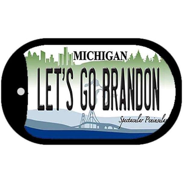 Lets Go Brandon MI Wholesale Novelty Metal Dog Tag Necklace