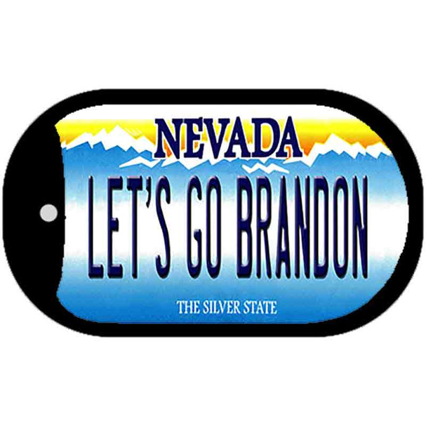 Lets Go Brandon NV Wholesale Novelty Metal Dog Tag Necklace