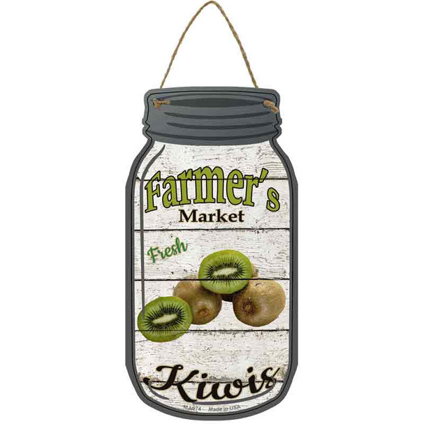 Kiwis Farmers Market Wholesale Novelty Metal Mason Jar Sign