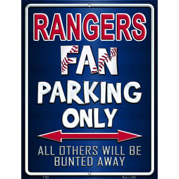 Rangers Wholesale Metal Novelty Parking Sign P-230