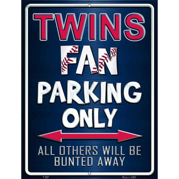 Twins Wholesale Metal Novelty Parking Sign