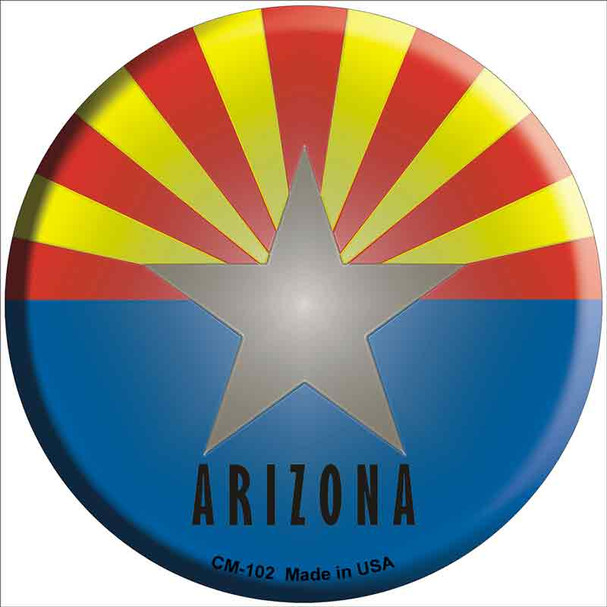 Arizona State Flag Wholesale Novelty Circle Coaster Set of 4