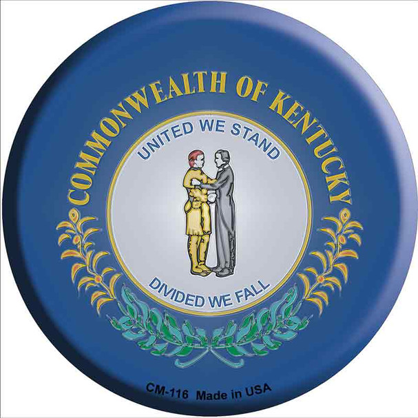 Kentucky State Flag Wholesale Novelty Circle Coaster Set of 4