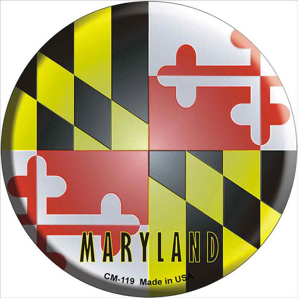Maryland State Flag Wholesale Novelty Circle Coaster Set of 4