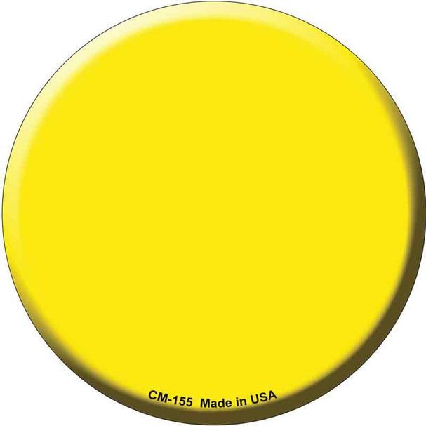 Yellow Wholesale Novelty Circle Coaster Set of 4