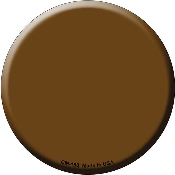 Brown Wholesale Novelty Circle Coaster Set of 4