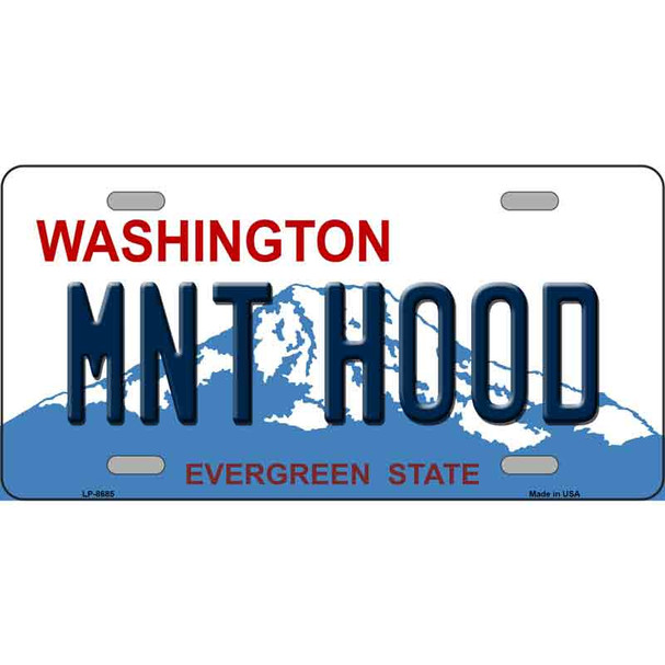 MNT Hood Washington Wholesale Metal Novelty License Plate