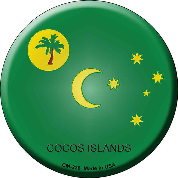 Cocos Islands Country Wholesale Novelty Circle Coaster Set of 4